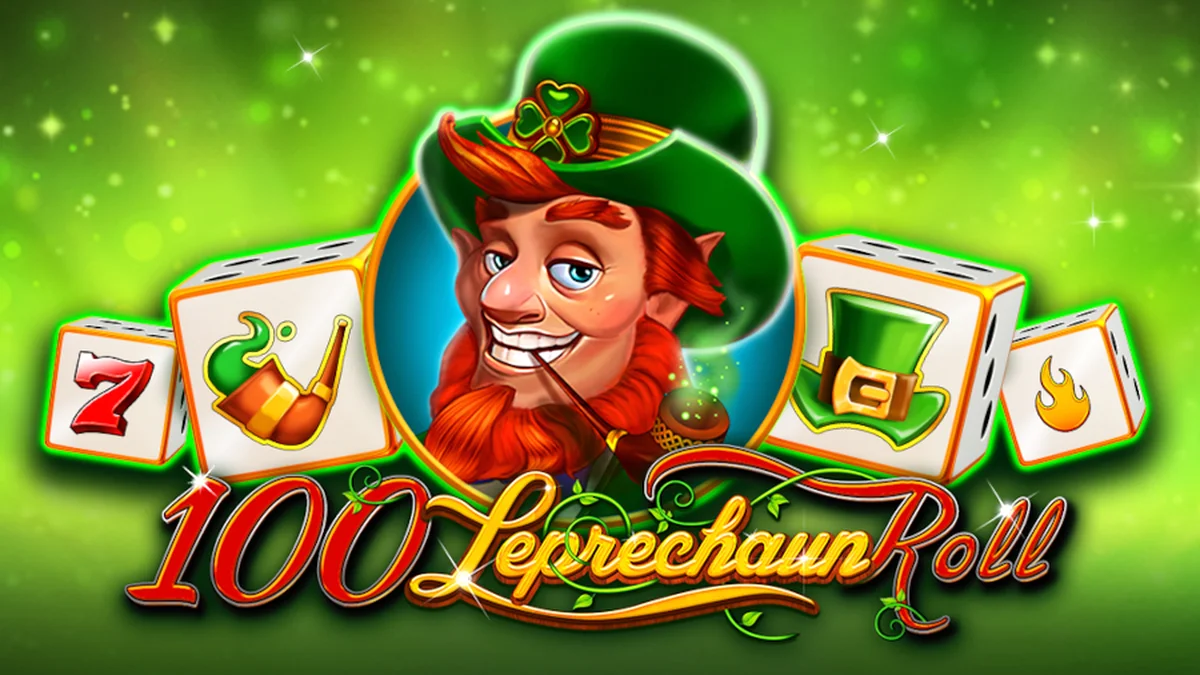 Pemandangan magis hutan Irlandia dalam slot 100 Leprechaun Roll