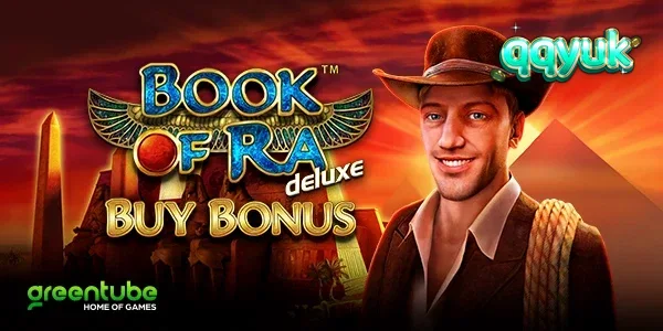 Tampilan visual slot Book of Ra deluxe dengan tema Mesir kuno
